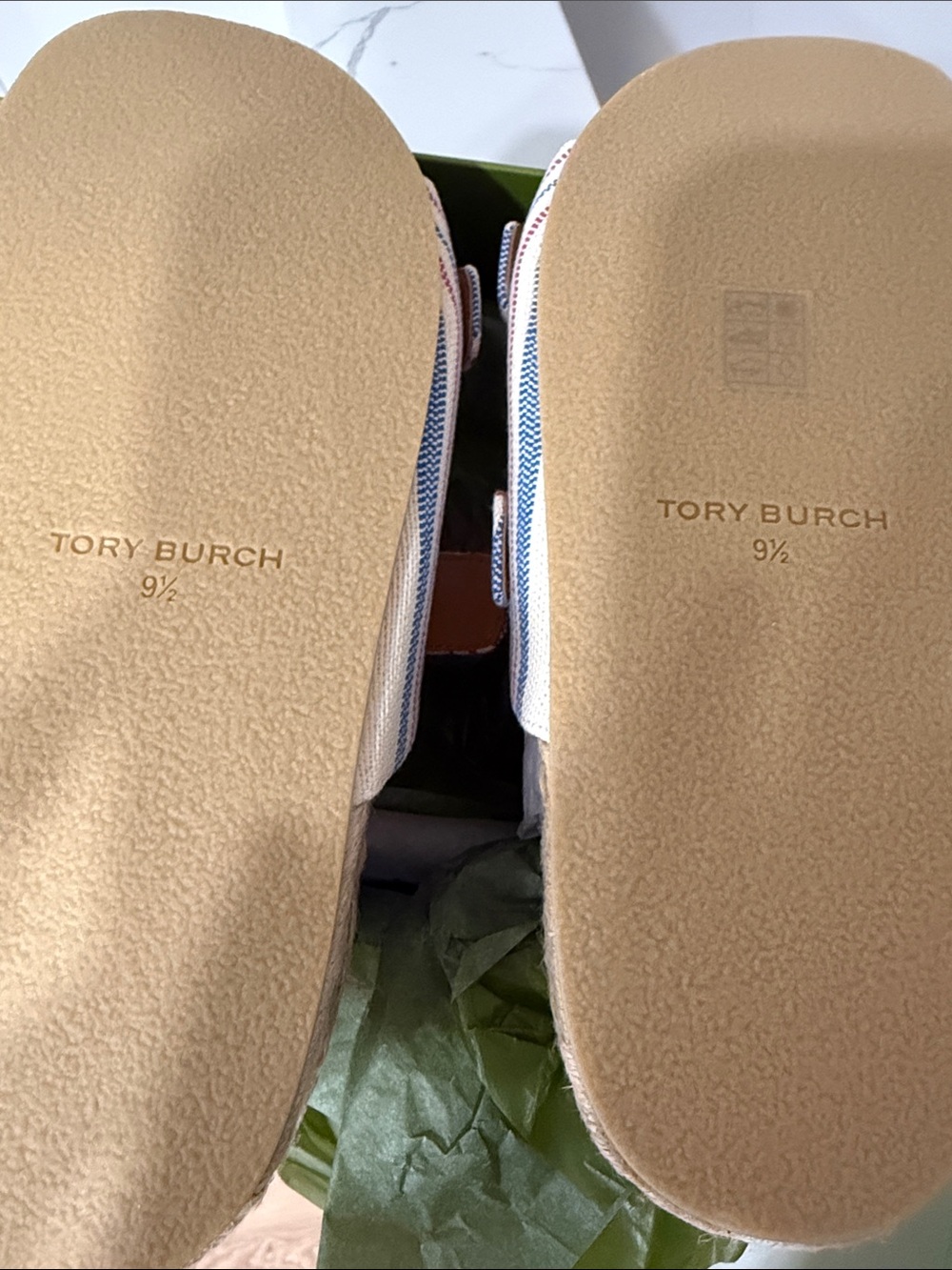 Tory Butch -Buckle Espadrille Slide Sandals!!! - Picture 3 of 4
